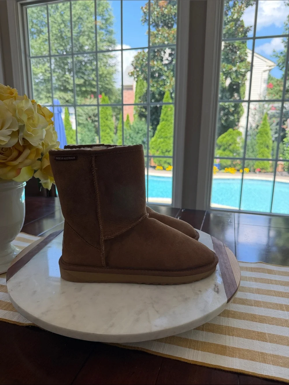 Australian Sheepskin chestnut booties -